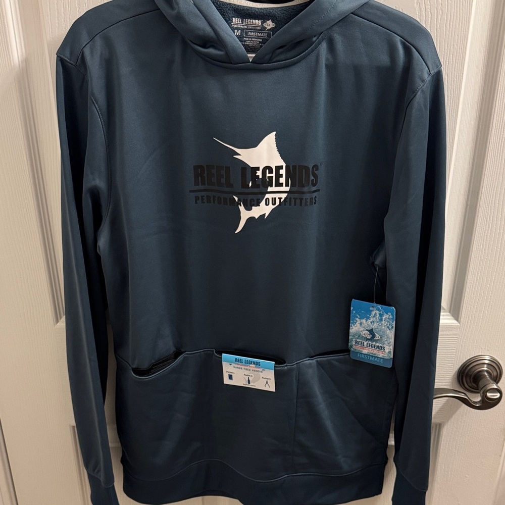 🎣 Reel Legends Dark Teal Performance Hoodie
